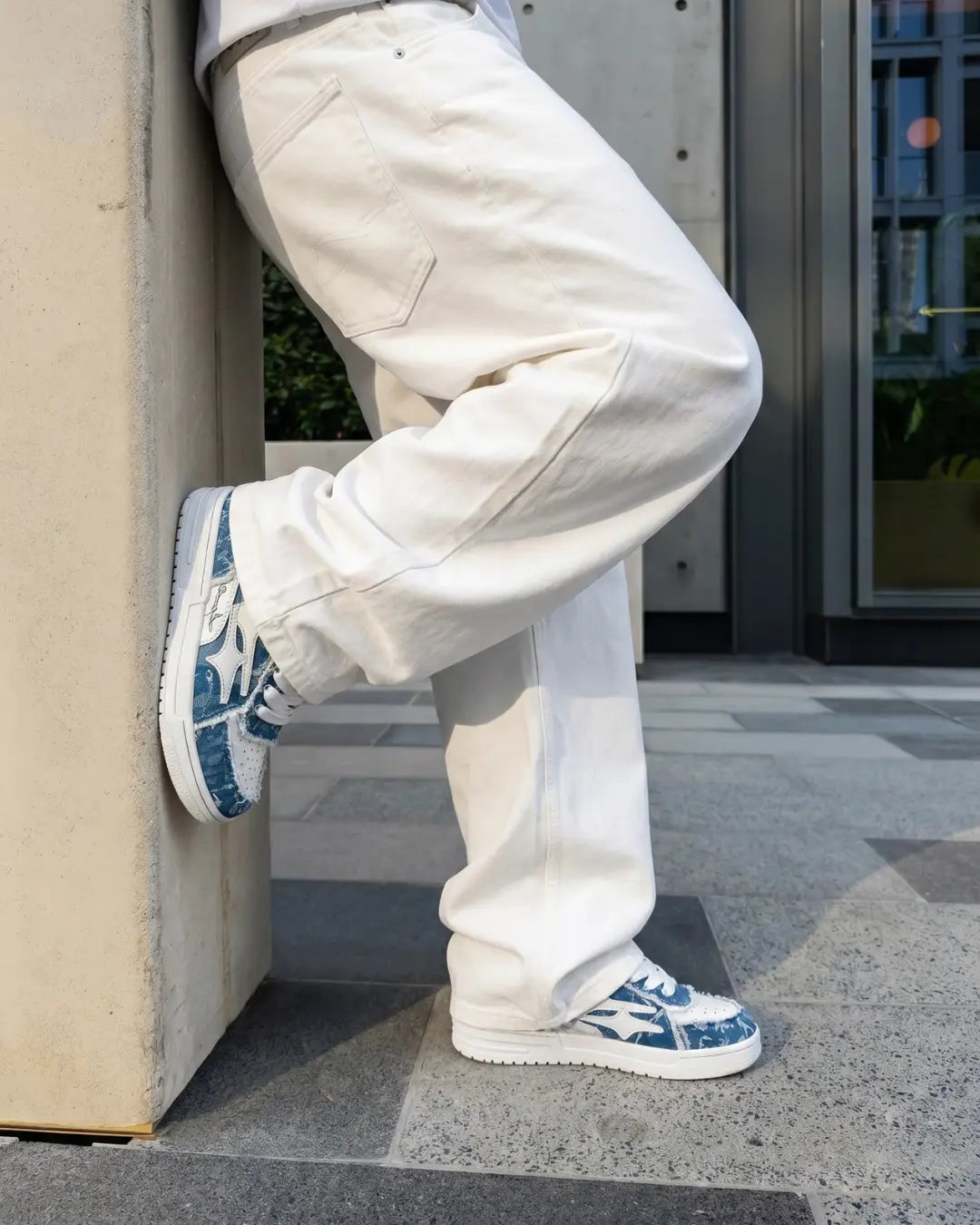 "AIRLINE" Sky Blue Trainers