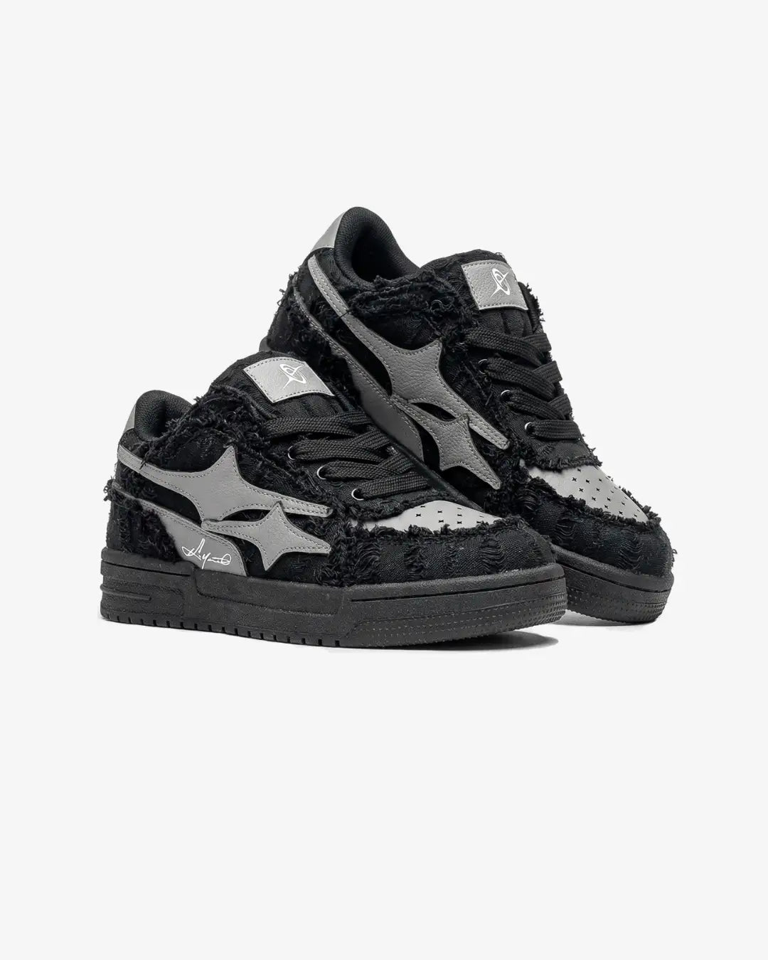 "AIRLINE" Carbon Black Trainers