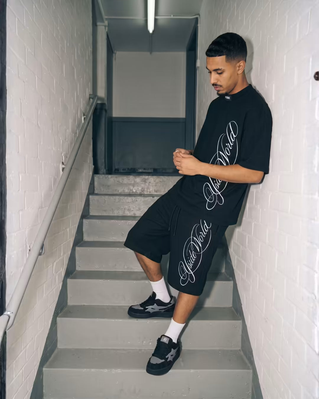 "SCRIPT" Embroidered T-Shirt