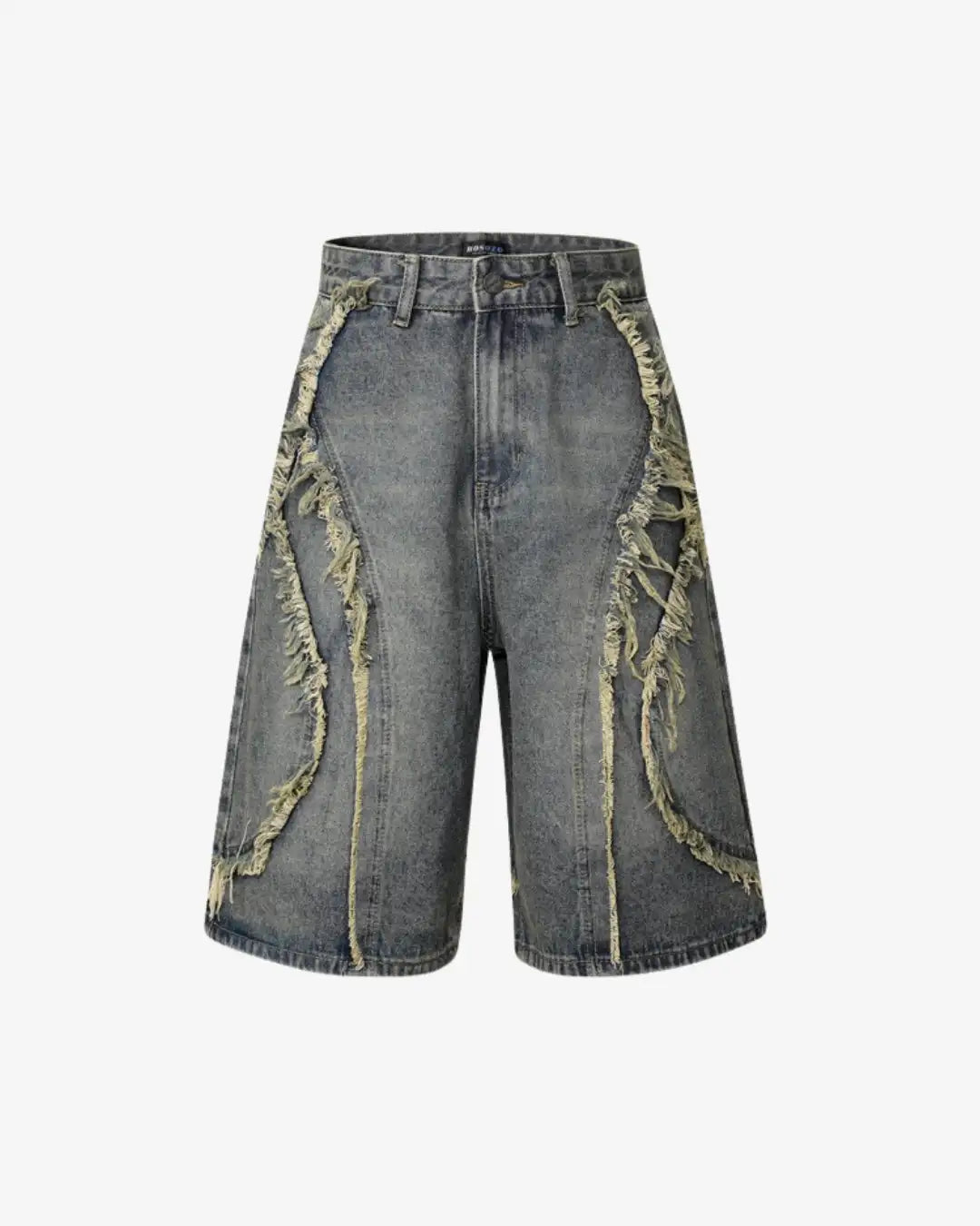 "SLAY" Distressed Jorts