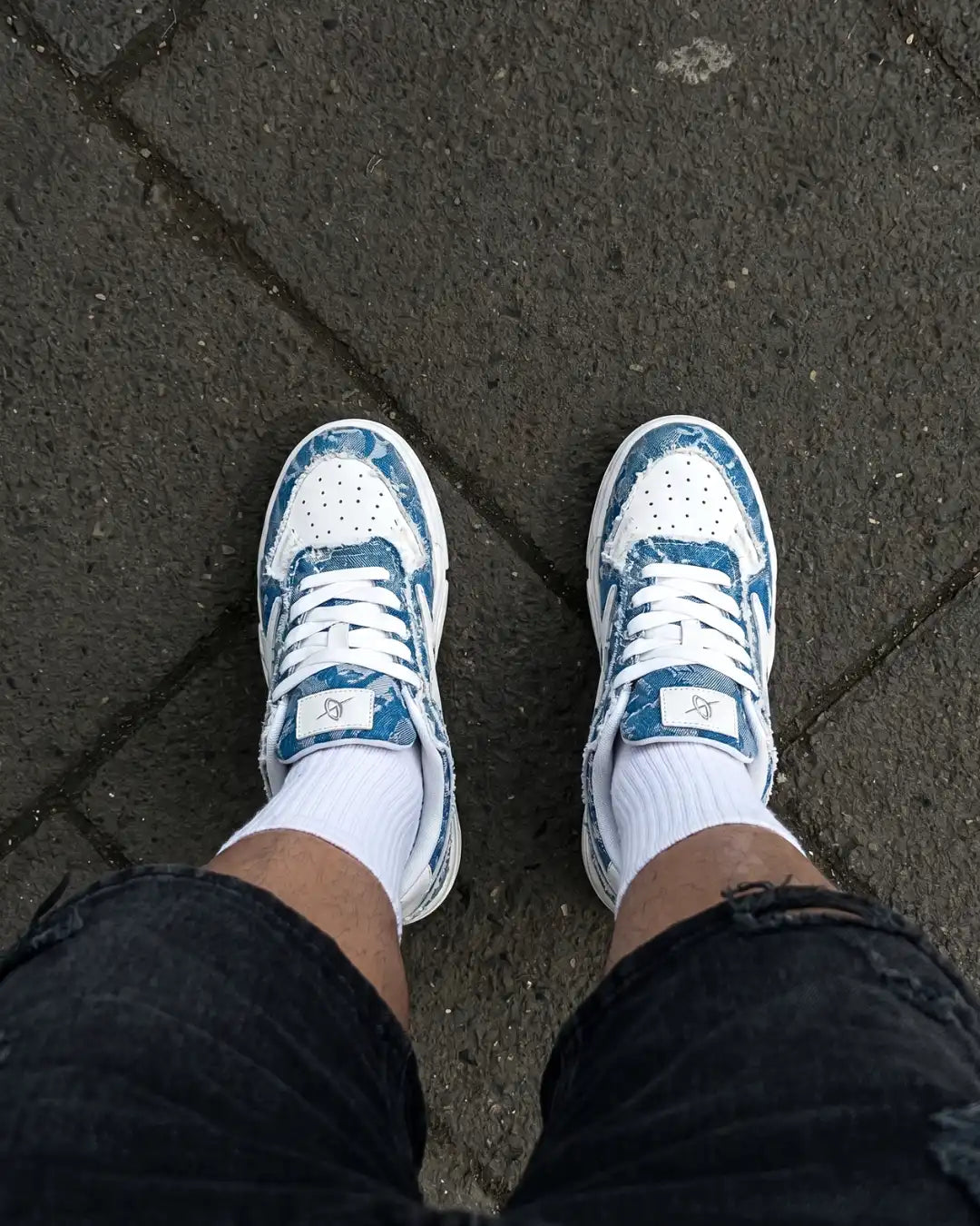 "AIRLINE" Sky Blue Trainers