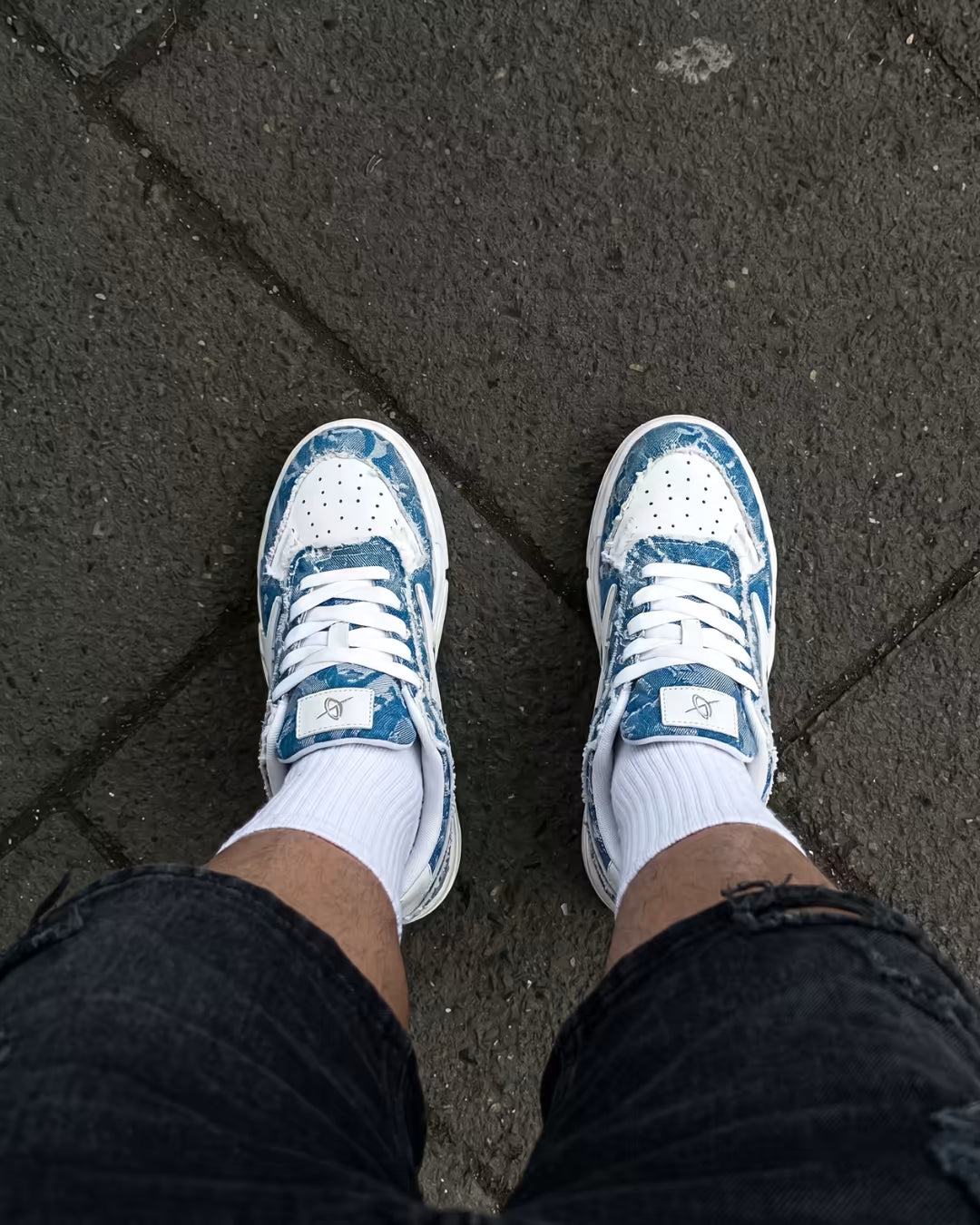 "ARLN" Sky Blue Trainers