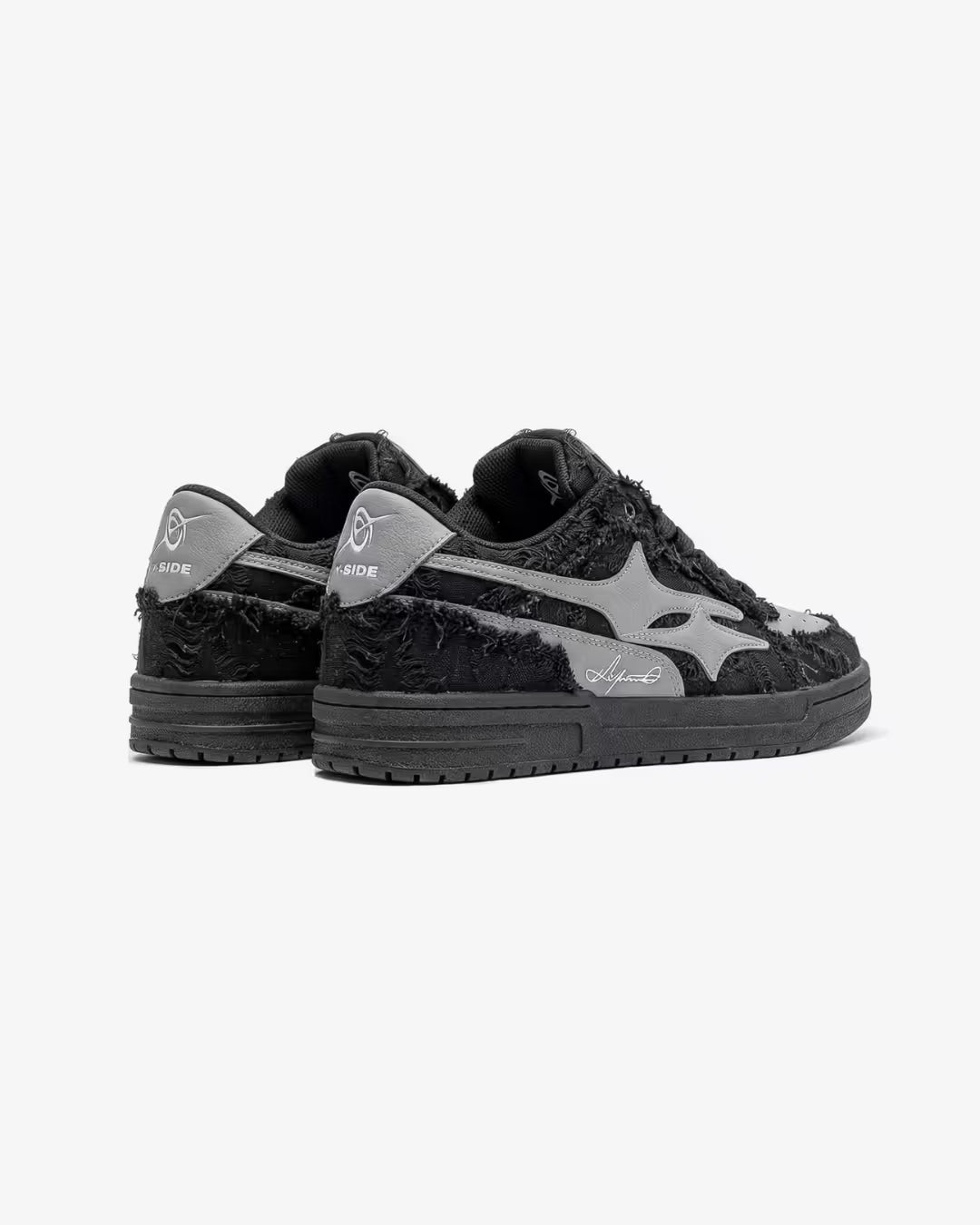 "ARLN" Carbon Black Trainers