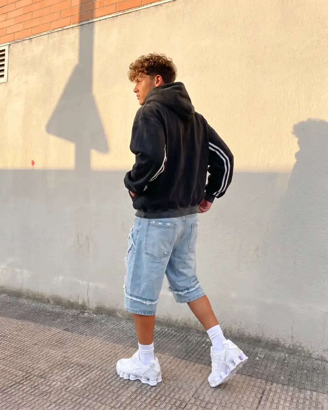 "SLAY" Distressed Jorts